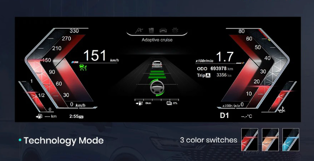 Cuadro Panel Marcador de Instrumentos Digital LCD para BMW Serie 1, Serie 2, X1, X2 (F20, F52, F22, F48, F49, F39)