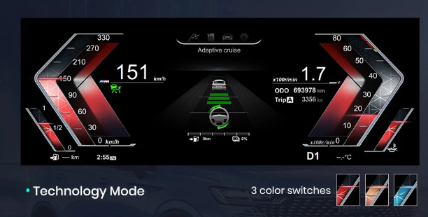 Cuadro Panel Marcador de Instrumentos Digital LCD para BMW Serie 5, Serie 6 (E60, E61, E63, E64)