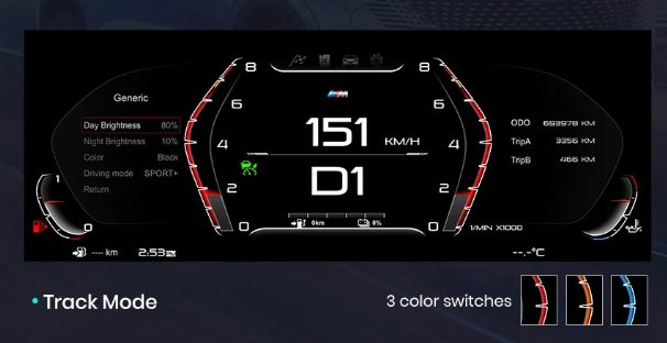 Cuadro Panel Marcador de Instrumentos Digital LCD para BMW Serie 5, Serie 6 (E60, E61, E63, E64)