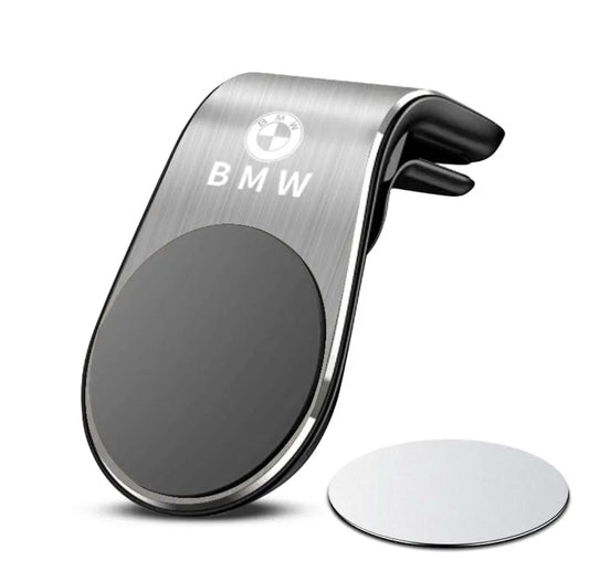 Soporte Universal Elegante Para Móviles Bmw - Seguridad Y Estilo En Tu Conducción Plata