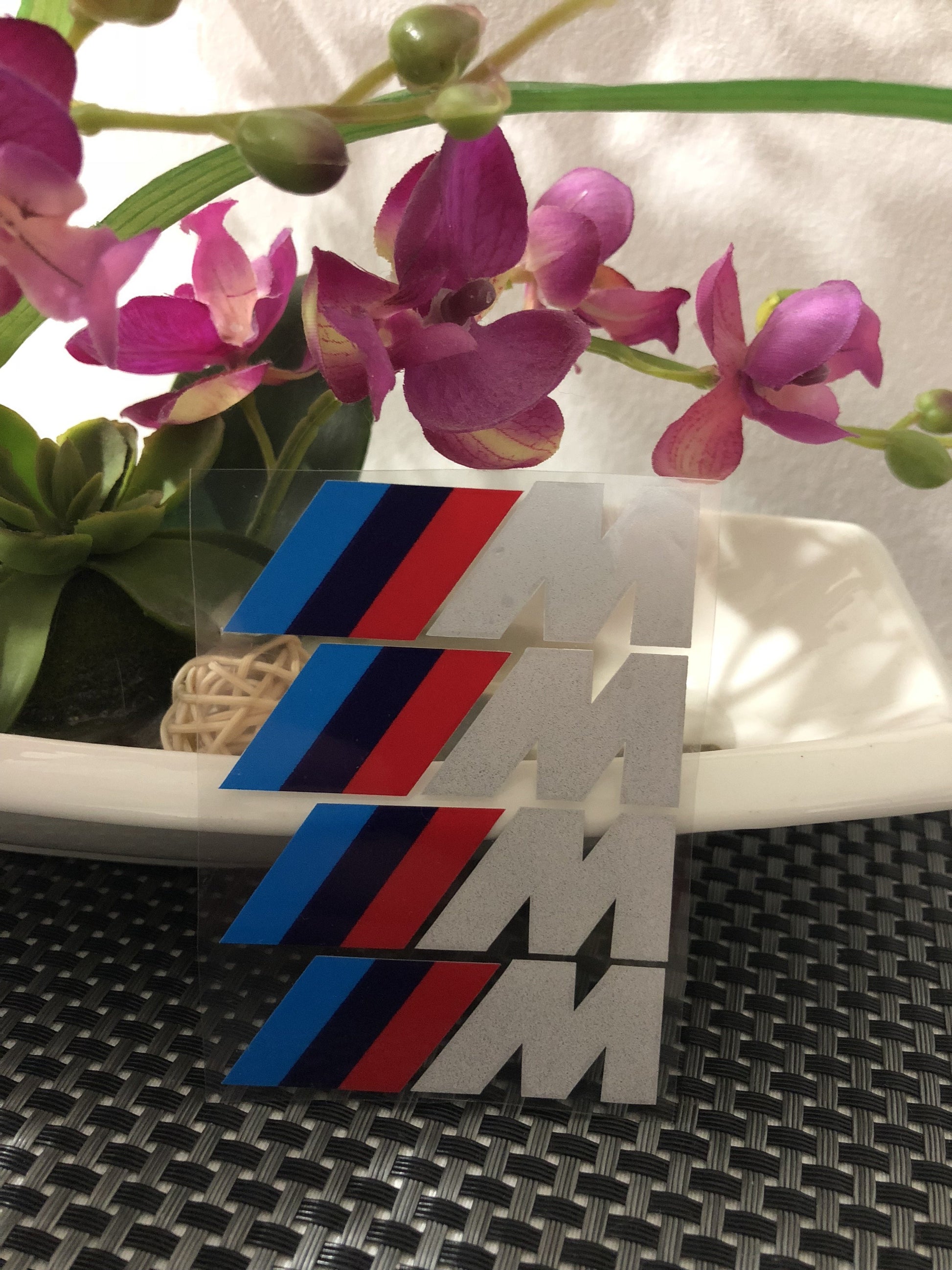 ¡oportunidad! Pegatinas Adhesivos Bmw ///m Blanco Para Las Pinzas De Freno Tu Accesorios