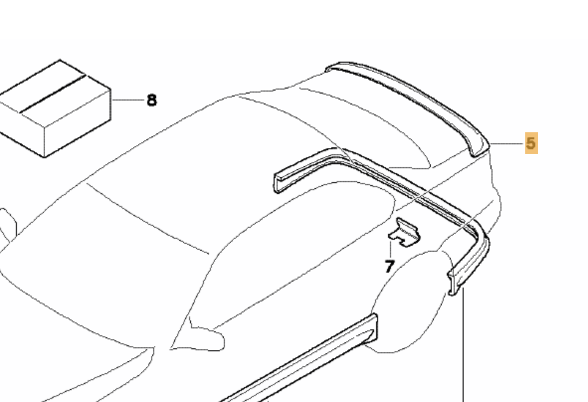 Spoiler / Alerón Trasero Maletero Para Bmw E46 Berlina. Original De Aerodinámica