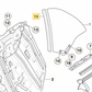 Junta Unión Cristal Lateral Trasero Bmw E46 Cabrio. Original