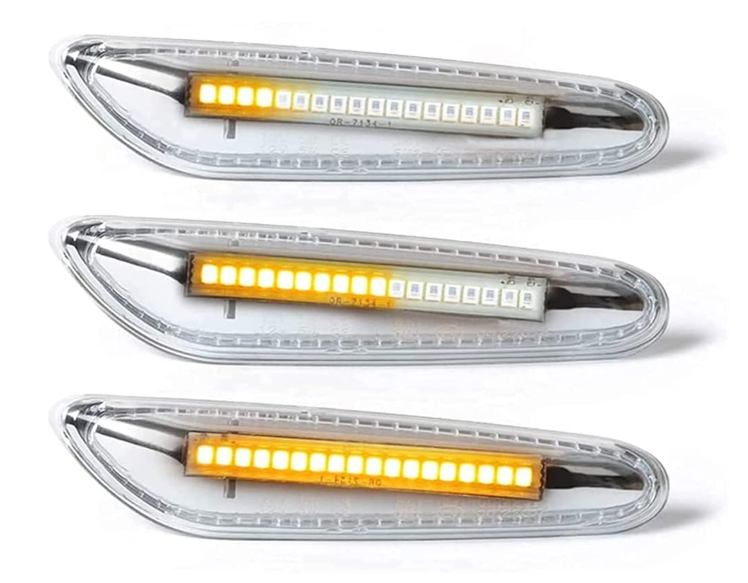 Intermitentes Laterales Led Progresivos Para Bmw Serie 3 E90 E91 Berlina /touring Transparentes