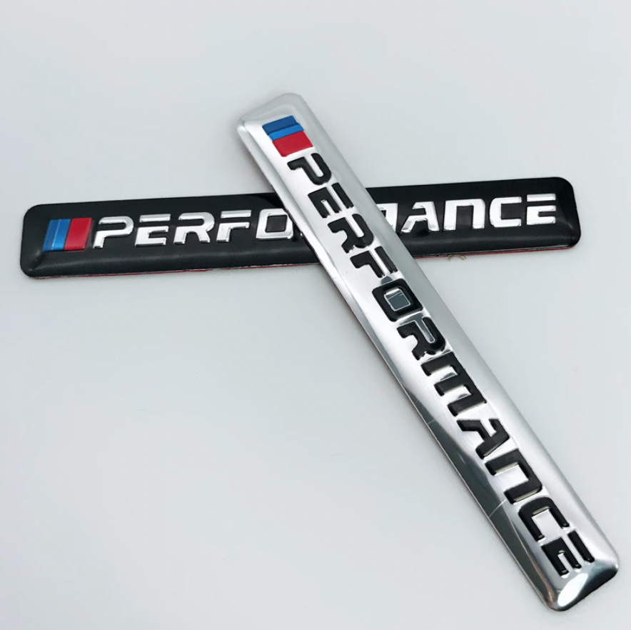 Placa Chapa Pegatina /// Performance 8 5X1 2Cm Para Bmw