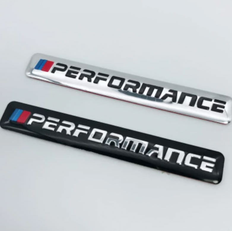 Placa Chapa Pegatina /// Performance 8 5X1 2Cm Para Bmw