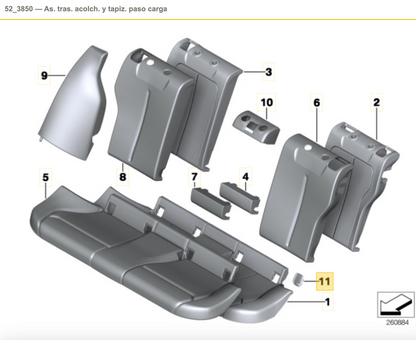 Paramento Isofix Para Bmw F20 F21 F22 F87 F23 F30 F80 F31 F34. Original De