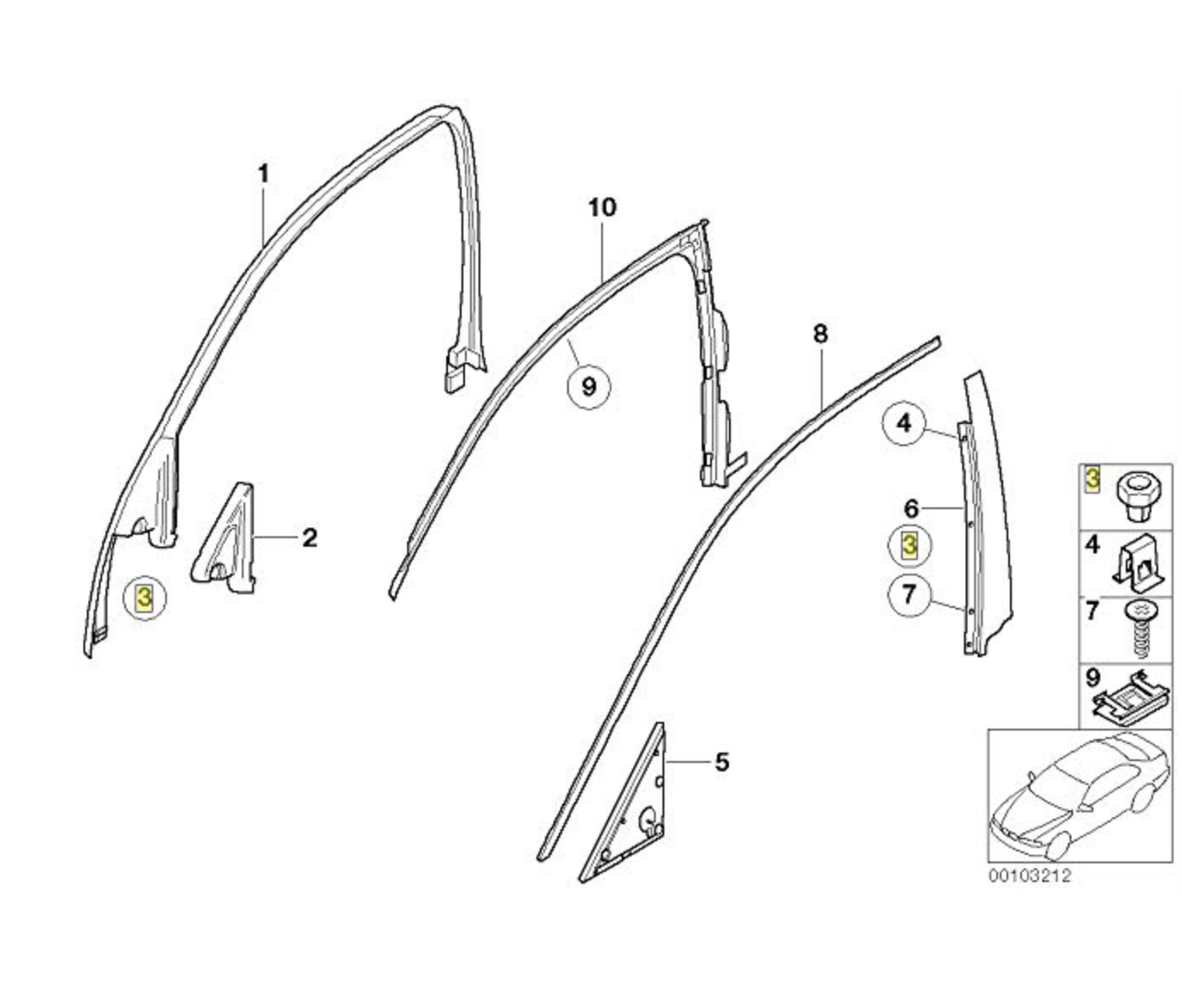 Clip/grapa Bmw E46 E65 E66. Original De Recambios