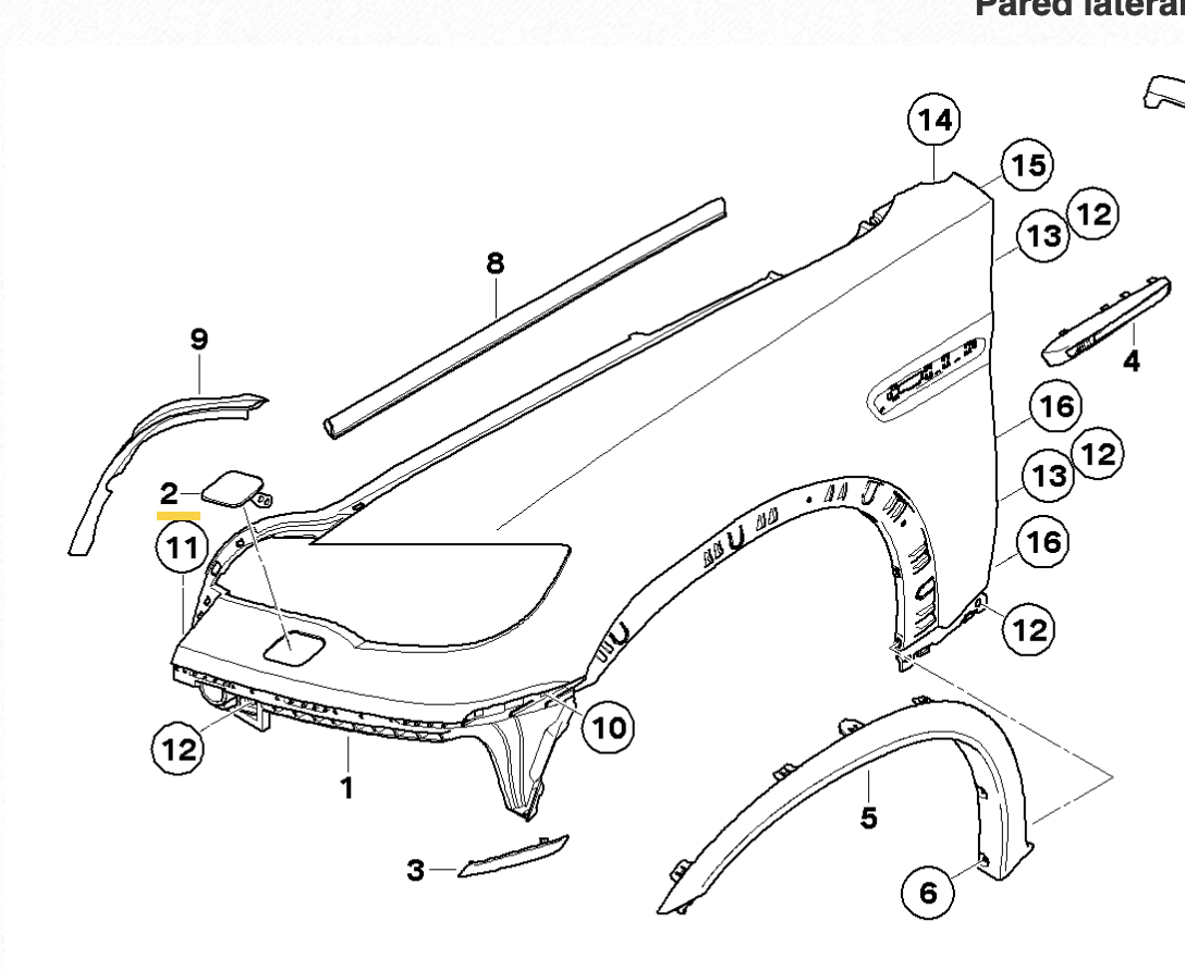 Tapa / Tapita Inyectores Lavafaros Bmw E70 E71 E72. Original Recambios