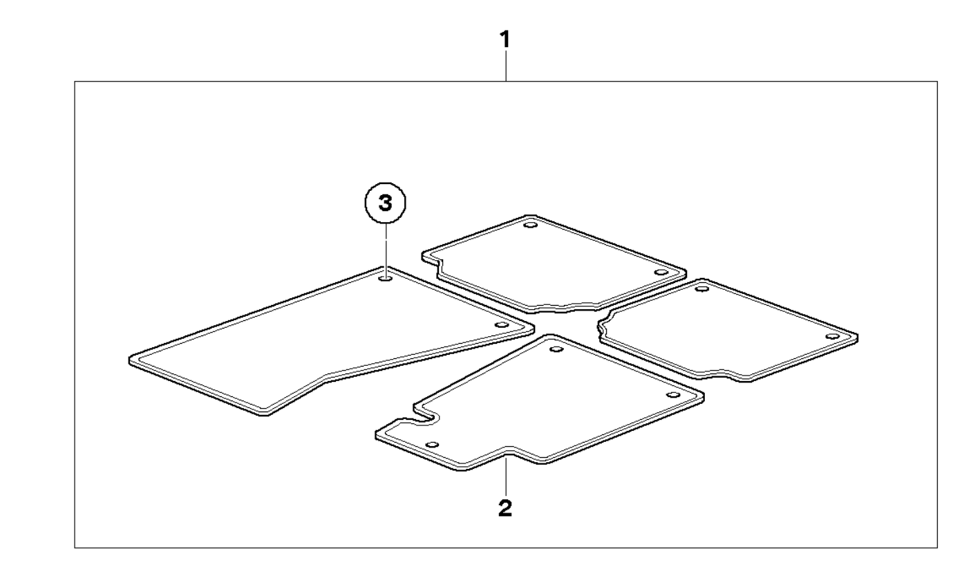 Set De 4 Alfombras Para Bmw E61 Y Original Accesorios