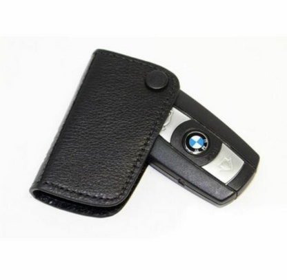 Funda Llave Bmw En Cuero Negro. Original De Accesorios