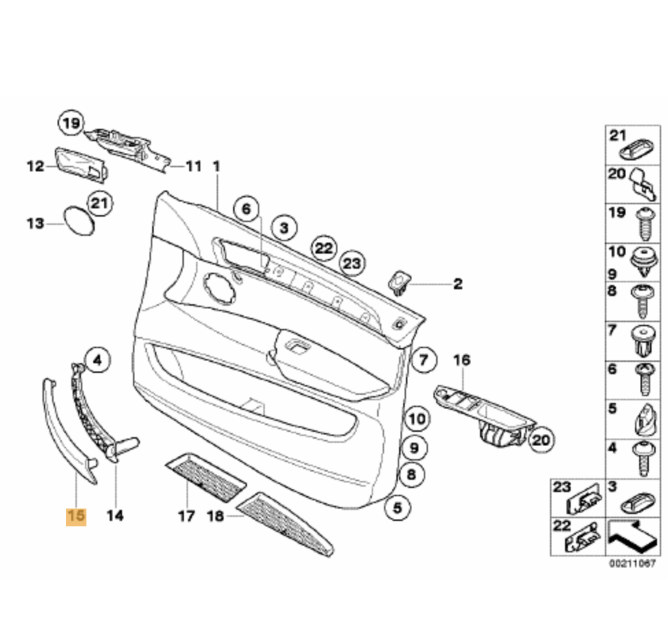 Empuñadura Tirador Abre Puerta Interior Para Bmw X5 X6 E70 E71 E72 Original De Recambios