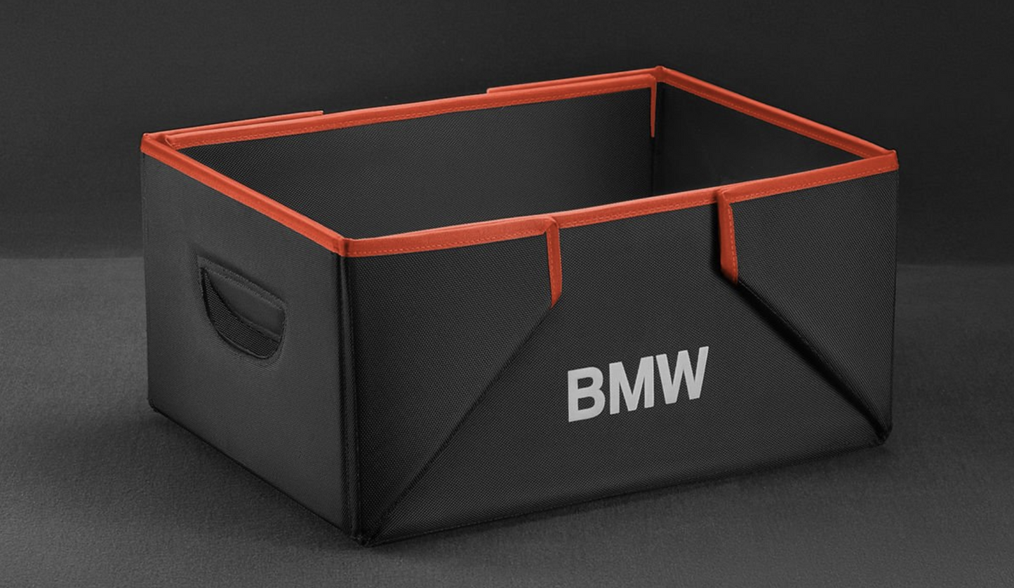 Caja Plegable De Bmw Negra O Negra/roja. Original Roja Y Negra Accesorios