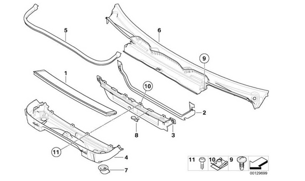 Torpedo Vierteaguas Para Bmw X3 E83 Y Lci. Original De Recambios