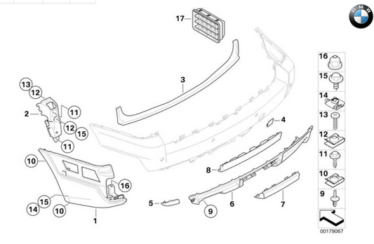 Tapa/chapaleta Enganche Remolque Para Bmw X3 E83 Lci. Original Recambios