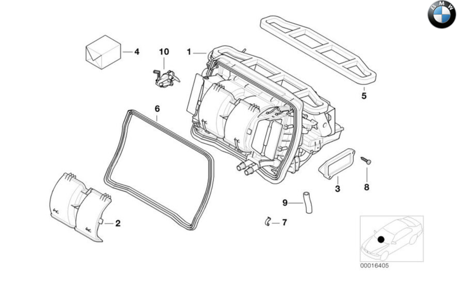 Tapa Soplador Para Serie 3 E46 Y X3 E83. Original De Bmw Recambios