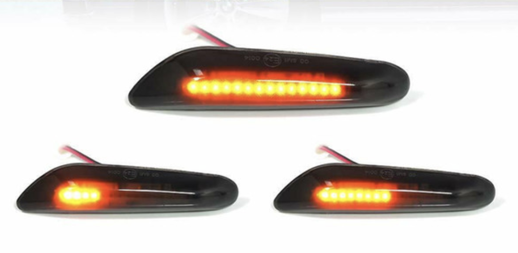 Intermitentes Laterales Led Progresivos Para Bmw Serie 1 E87 E88 E81 E82 Bombillas