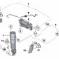 Amortiguador neumático trasero derecho para BMW Serie 7 F01N, F02N (OEM 37126858814). Original BMW