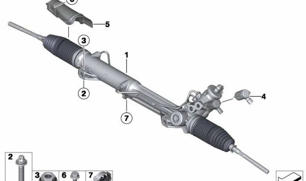 Pantalla térmica para BMW Serie 3 E90, E91, E92, X1 E84 (OEM 32106777690). Original BMW