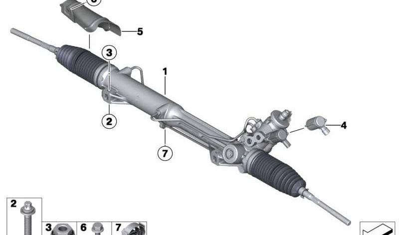 ASA screw for BMW 3 Series E90, E91, E92, X1 E84 (OEM 32106769064). Genuine BMW