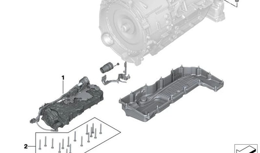 Kit de parafusos mecatrônicos para BMW Série 3 G20N, G21N, Série 4 G22N, G23N, G26N, Série 5 G60, G61, G68, G90, Série 7 G70, X3 G45, X5 F95N, G05N, G18N, X6 F96N, G06N, X7 G07N, XM G09 (OEM 24345A13233). BMW original