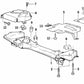 Protector térmico trasero derecho OEM 32211137538 para BMW E32, E31. Original BMW