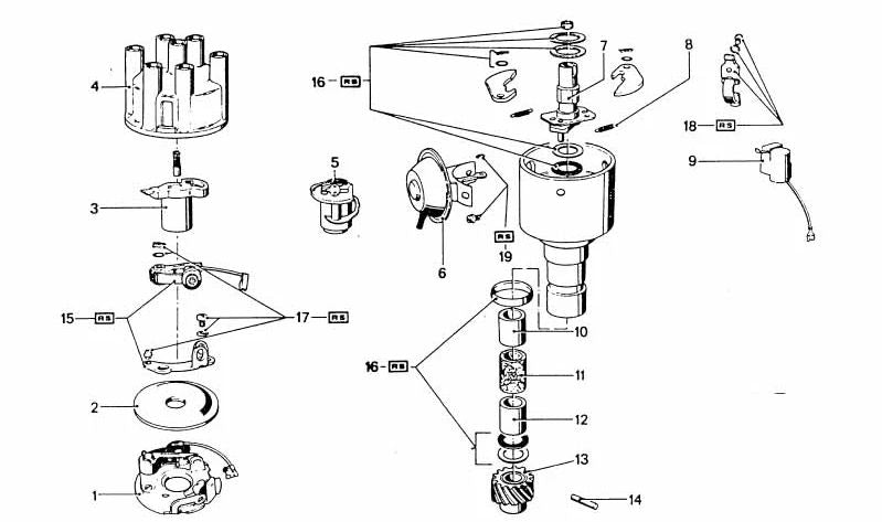 Regulador de vacío para BMW E12 (OEM 12111353118). Original BMW