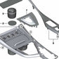 Cubierta consola central con portavasos para BMW F20N, F21N, F22N, F23N, F87N (OEM 51166993607). Original BMW