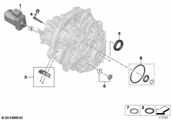 Sensor para BMW I12, I12N, I15 (OEM 27208647484). Original BMW