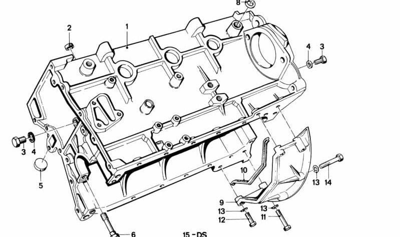 Juego de juntas para carcasas sin amianto para BMW E30 (OEM 11111727985). Original BMW