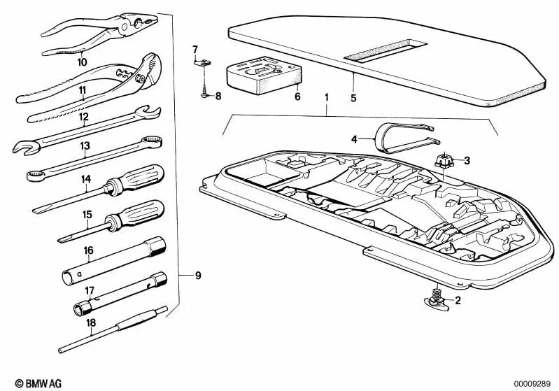 Llave de bujías ajustable para BMW Serie 3 E30, Serie 5 E28, Serie 6 E24 (OEM 71112225101). Original BMW