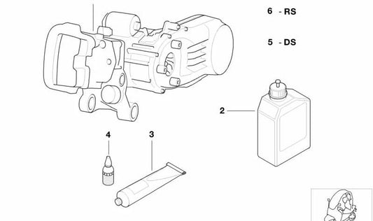 Scellant de filetage (fixateur de vis) Résistance moyenne OEM 83192210339 pour BMW F20, F21, F22, F23, F30, F31, F34, G20, G21, F32, F33, F36, G30, G31, G32, G11, G12, G01, G02, G05, G06, G29. BMW d'origine.