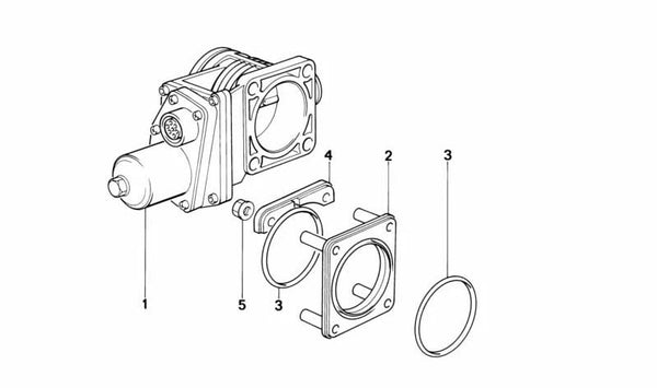 Soporte para BMW Serie 5 E34, Serie 7 E32 (OEM 13541716532). Original BMW