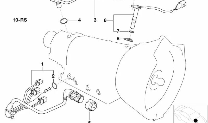 Arnés de Cableado para BMW E36, E34 (OEM 24361422338). Original BMW.