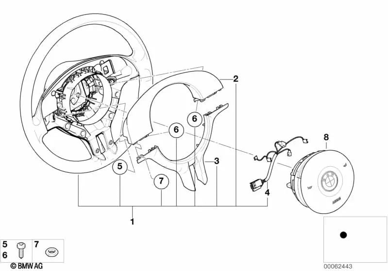 Cubierta para BMW Serie 5 E39 (OEM 32306760149). Original BMW