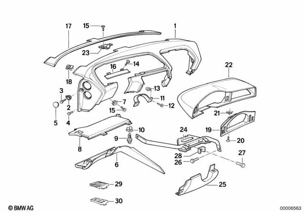 Carcasa para BMW Serie 8 E31 (OEM 51451970819). Original BMW