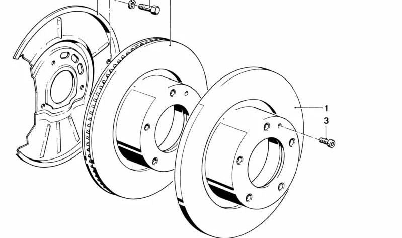 Guardabarros derecho para BMW Serie 5 E28, Serie 6 E24 (OEM 34111154640). Original BMW.