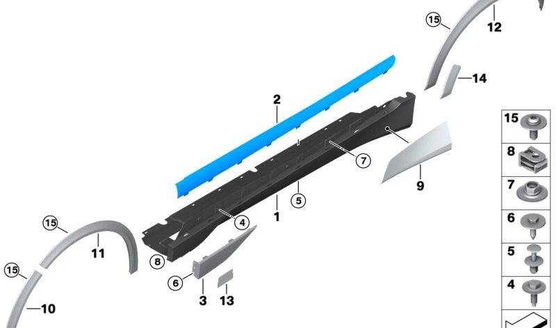 OME LINK LED WHRE PASGER OEM 51647484529 für BMW i3 (I01). Original BMW.