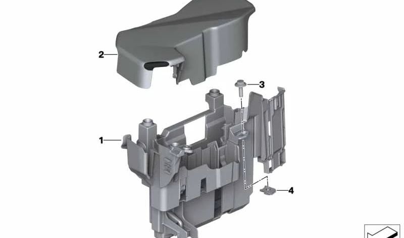 Soporte unidad de control para BMW G30, G31, G38, G32, G11, G12, G14, G15, G16 (OEM 12908605530). Original BMW