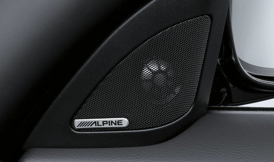 Verzierungen HiFi -System Alpine für BMW F32, F33, F36, F82, F83. Original BMW.