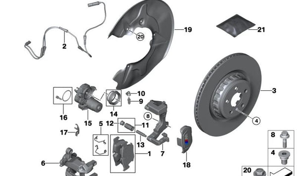 Salpicadero izquierdo OEM 34206899155 para BMW G30, G31, G11, G12, G14, G15, G16, G18. Original BMW