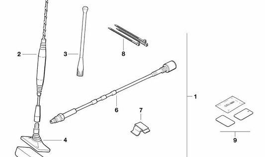 Anschaltbox para BMW E36, E34, E31 (OEM 84508375136). Original BMW