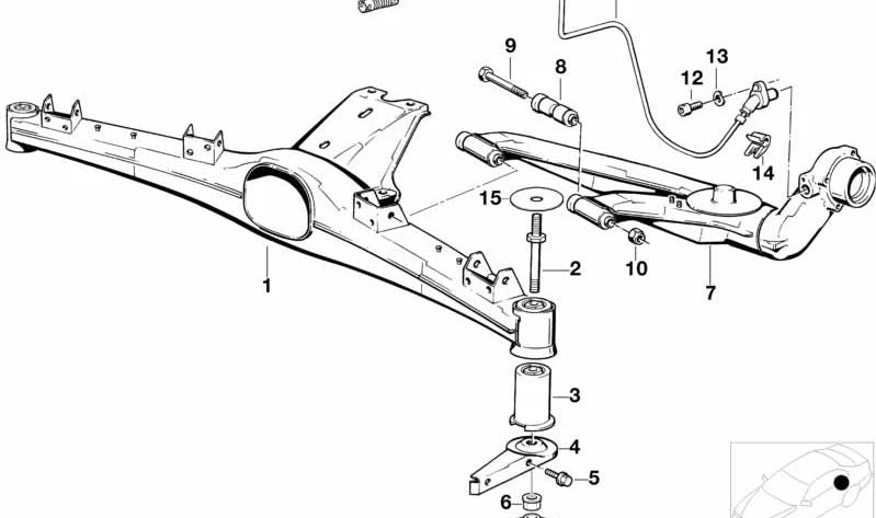 Atténuateur de vibrations pour BMW (OEM 33311094322). BMW d'origine