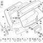 Linke Gasstoßdämpferhalterung für BMW E61, E61N (OEM 51247071595). Original BMW.