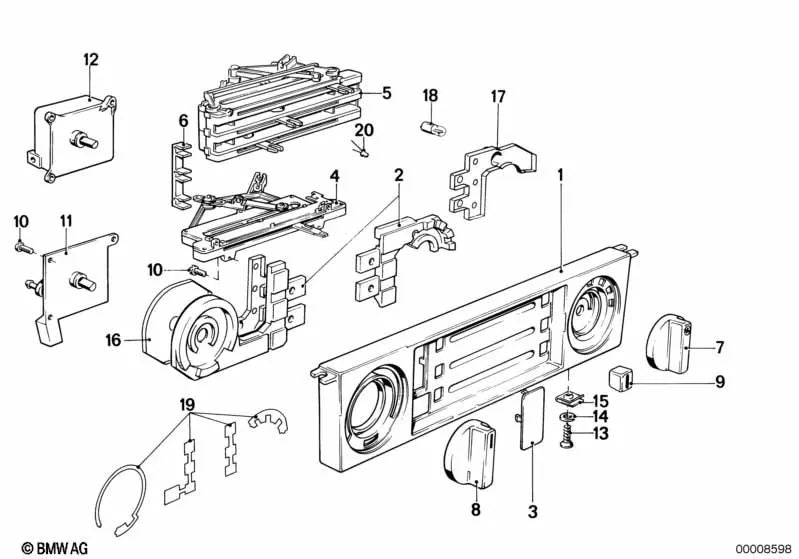 Cubierta para BMW Serie 5 E28 (OEM 64111370453). Original BMW