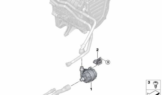 Soporte de refrigeración OEM 11518602968 para BMW i3 (I01). Original BMW.