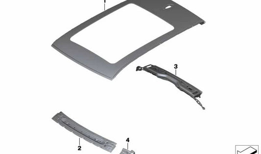 Windlauf para BMW X1 F48, F49 (OEM 41007436138). Original BMW