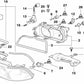 Tapa de Cobertura de Luz Larga para BMW E39 (OEM 63128370312). Original BMW