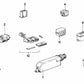 Carcasa de conector OEM 12521706091 para BMW E30, E36, E12, E28, E34, E39, E24, E23, E32, E38, E31. Original BMW.