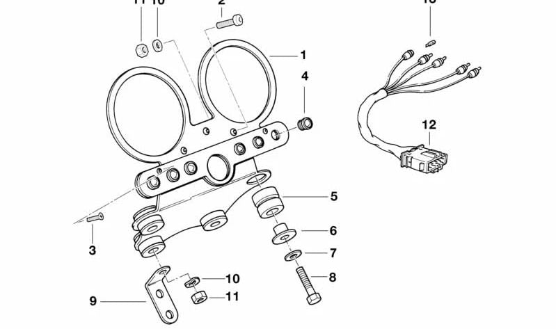 Vis onllanado 62211244826 pour BMW E24, E28, E30, E31, E32, E34, E36, E38, E39, E46, Z1, Z3. BMW d'origine.